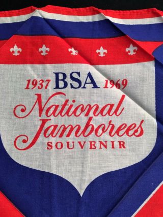 Boy Scouts Of America National Jamboree Neckerchief 1969 Souvenir