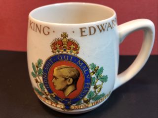 Solian Ware Cobridge King Edward Viii China Abdicated Coronation Mug 1937