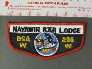 Boy Scout Oa 296 Nayawin Rar Flap 5372jj