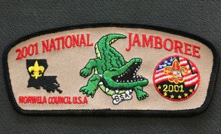 Boy Scout Jsp Patch Norwela Council 2001 National Jamboree Bsa Louisiana