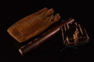 X9185: Japanese Wooden Cherry Bark Art Kiseru Smoking Pipe Case,  Smoking Tool