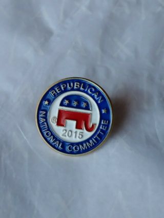 Republican National Committee 2015 Tie Tack Pin Lapel Hat Political Elephant
