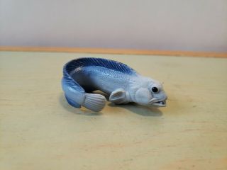 Yowie Atlantic Wolffish Fish Animal Figure Figurine Toy Collectible 2.  25 " Long