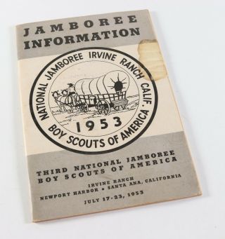 Vintage 1953 National Jamboree Information Booklet Boy Scouts Of America Bsa