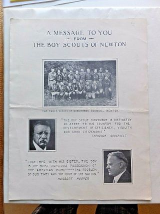 A Message To You From The Boy Scouts Of Newton (mass. ).  1930 