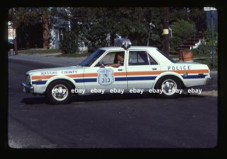Nassau County Ny Police 1979s Plymouth Police Car Fire Apparatus Slide