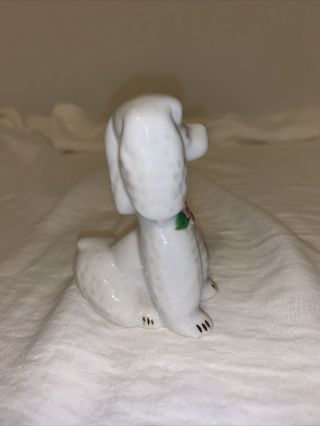 Vintage Ceramic White Poodle Dog Figurine —Japan 3