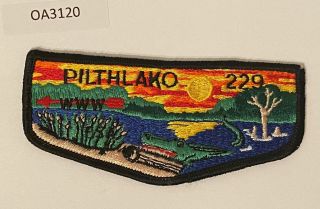 Boy Scout Oa 229 Pilthlako Lodge Black Border Flap