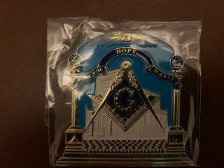 Masonic Blue Lodge Car Emblems Mason Freemason 3  Master Mason