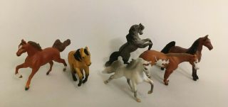 Breyer Mini Whinnies 6 Stallions - 2 Twh,  2 Qh,  Andalusian,  Saddlebred