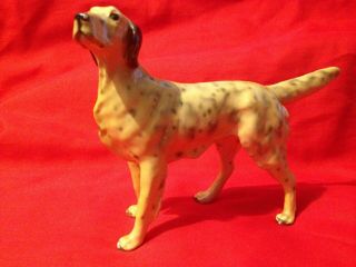 Vintage Mortens Studio Dog Figurine English Setter Hunting Bird Retriever