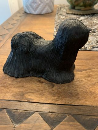 Lhaso Apso Dog Figurine Statue Heavy Made In England