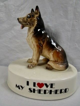 George Good German Shepherd - I Love My Dog - Figurine