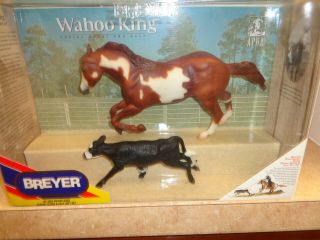 Breyer 3354 Wahoo King Roping Horse & Calf Gift Set 1999 - 2001 2