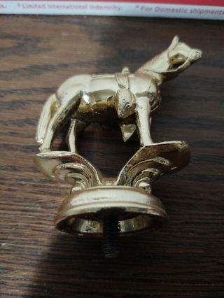 Vintage Solid Metal Horse Trophy Topper
