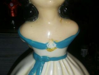 1950s VINTAGE HOLLAND MOLD SOUTHERN BELL GIRL FIGURINE MCM MID CENTURY MODERN 3