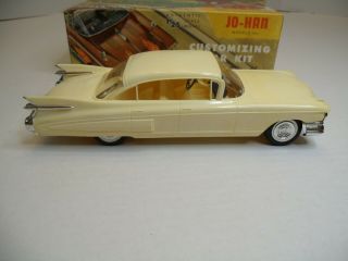Vintage Jo - Han 1959 Cadillac Fleetwood Built 1/25 Model Kit With Box