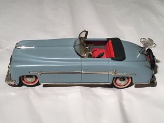 Vintage Distler Packard Tin Wind - Up Toy Car 1950 ' s US - Zone Germany Blue 3