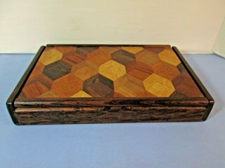 Don S Shoemaker Mexico Inlaid Mixed Exotic Woods Box Mid Century Modern