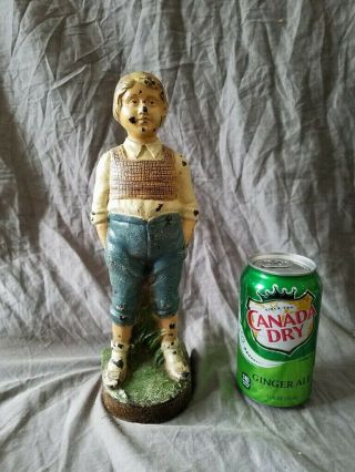 Boy With Hands In Pockets Cast Iron Doorstop - Early 1900 