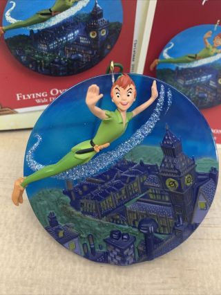 HALLMARK 2003 Flying Over London Disney Peter Pan Neverland Big Ben ORNAMENT 2