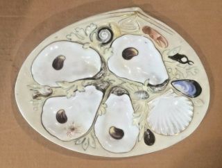 Tiffany & Co.  Oyster Plate By Union Porcelain Patented 1881