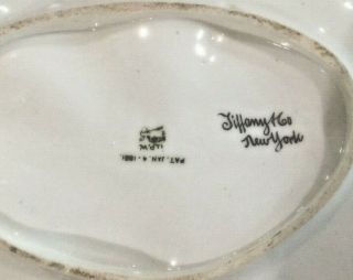 Tiffany & Co.  Oyster Plate by Union Porcelain Patented 1881 2