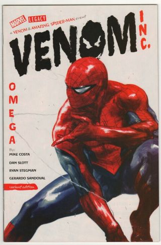 Spider - Man Venom Inc Omega 1 Variant 1:50 Dell Otto Marvel Comics