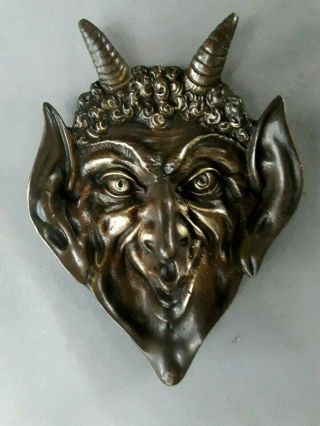 Vintage Devil Satan Head Ring Dish ? Ashtray ?