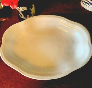 Antique French 18th Century Creamware Faience Small Dish Platter