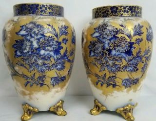 Antique Carlton Ware Hand Painted Vases