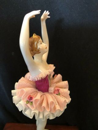 Dresden,  Lace,  Collectible,  Volkstedt,  German,  dancer,  flower ballet nutcracker,  ballet 2