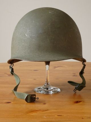 Vintage 1950s M1 Us Helmet Korean War Era Shell Only Heat Stamped M - 175a