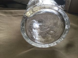 Vintage Glass Guerlain Imperial Bee Perfume Bottle & Stopper Paris France 6.  5” 2