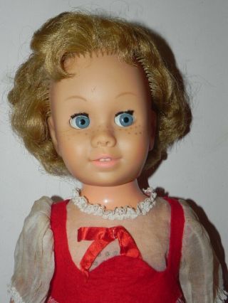 Vintage Dee & Cee Canadian Chatty Cathy Blonde Glassine Eyes