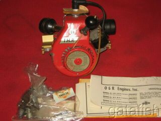 Vintage O&r Ohlsson & Rice Compact 1hp Gas Model Boat Engine Wmount