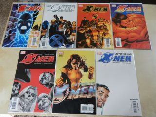 Astonishing X - Men (2004) by Joss Whedon,  issues 1 - 17,  Giant Size X - Men 1 (2005) 2