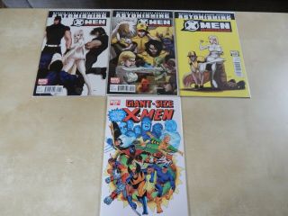 Astonishing X - Men (2004) by Joss Whedon,  issues 1 - 17,  Giant Size X - Men 1 (2005) 3