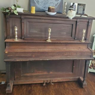 Vintage Bradbury F.  G.  Smith Manufacturer Baby Upright Grand Piano