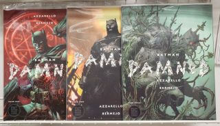 Batman Damned 1 2 3 All 1st Prints Jim Lee Variant Covers Dc Comics