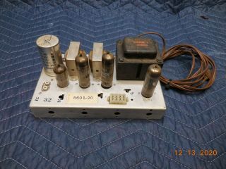 Vintage Magnavox Single Ended 6eu7 6bq5 El84 Stereo Tube Amplifier