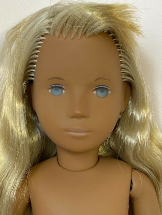 Vintage “sasha Blonde Girl Doll " 16”,  Nude Trendon Made In England
