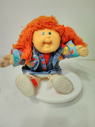 Vintage 1989 Cabbage Patch Kid Girl With Teeth & Red Hair Cabbage Patch Clothes