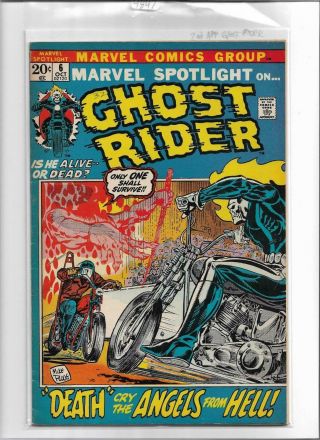The Marvel Spotlight Ghost Rider 6 1972 Fine 6.  0 4847