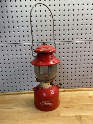 Vintage Retro Mid Century Red Model 200a Coleman Lantern May 1959 Camping