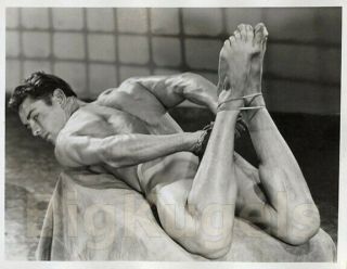 1950s Vintage Mizer Amg Male Nude Bound Leonard Chambers Handsome Jock