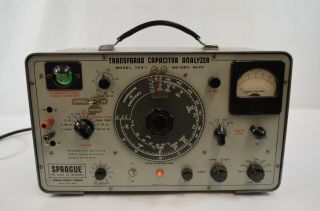Sprague Transfarad Capacitor Analyzer Model Tca - 1 Vintage Cap Tester Usa