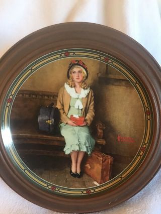 1985 Knowles Collectible China Plate ‘a Young Girl’s Dream’ By Norman Rockwell