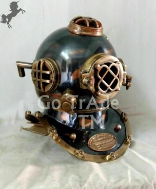 Antique US Navy Scuba Diving Divers Helmet Boston Vintage Morse Gift Helmet Gift 2