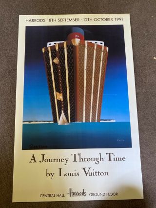 Vintage Razzia " A Journey Through Time " Poster On Linen Small Version